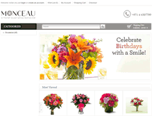 Tablet Screenshot of monceauflowers.com